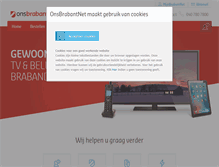 Tablet Screenshot of onsbrabantnet.nl